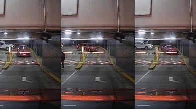 Fail při výjezdu z podzemního parkoviště