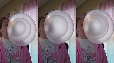 Pět žvýkačkových bublin v jedné 