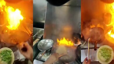 Vysoká rychlost šéfkuchaře v restaurace