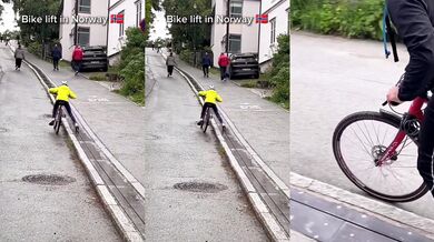 Unikátní norská lanovka pro cyklisty usnadňuje jízdu do kopce