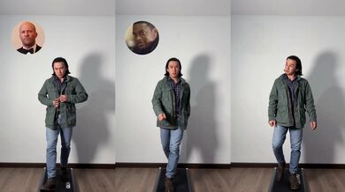 Napodobování chůze známých osobností