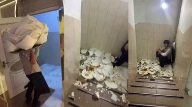 Ambiciózní číšníkův plán na úsporu času selhal