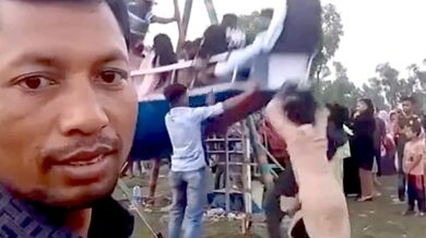 Manuální indická atrakce