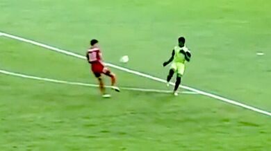 Vtipná situace z fotbalového zápasu