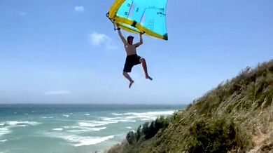 Parádní vítr pro wingfoil létání